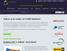 Tablet Screenshot of cogenvlaanderen.be